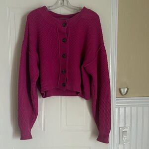 Free people, pink sweater size L